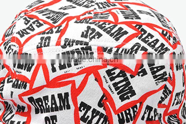 high quality fashion custom printed skull caps