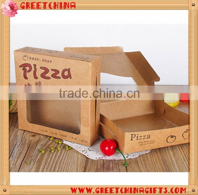 Customized logo corrugated paper pizza box