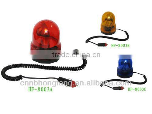 12v 24v Red Magnetic Base Motorcycle Emergency Strobe Warning Beacon Light