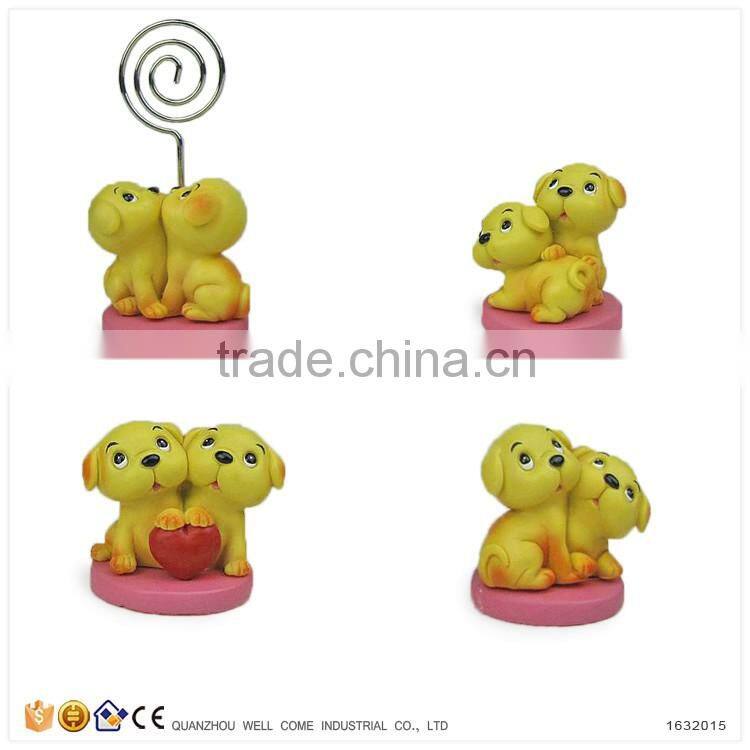 Cheap Handmade Valentine Fancy Gift Item Resin Dogs for Sale