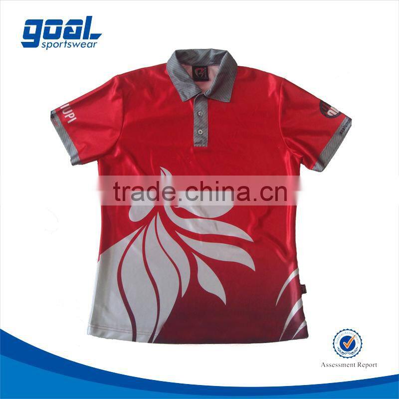 Wholesale Top Quality Custom Sublimated Printing Polo Shirts Design
