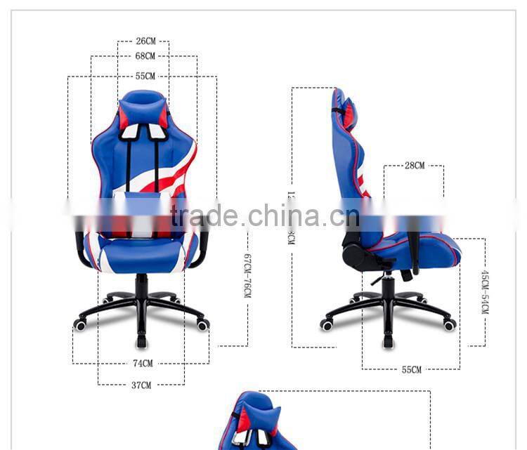 Luxry New style PU leather High quality Gaming racing office chair Y182