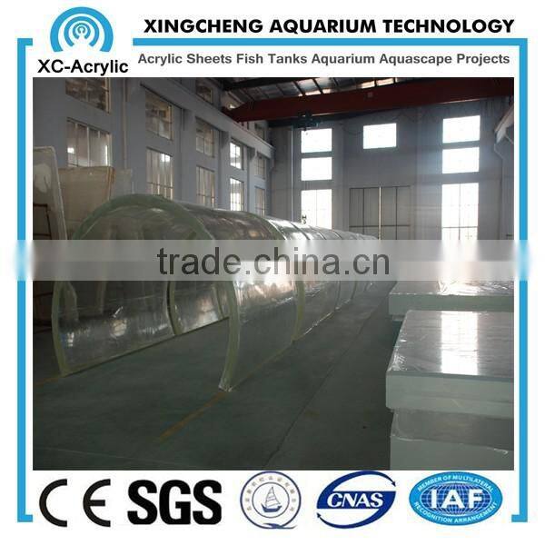 customized acrylic aquarium tunnel on sale for acrylic aquarium tunnel project / acrylic tunnel oceanarium