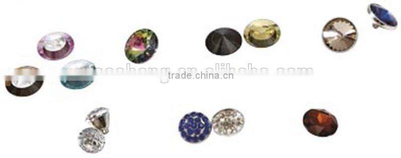 glass button for sofa bed/crystal button for sofa adornment