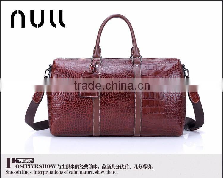 Mens Tote Travel Genuine Leather Oversized Wear-resist Travel Duffle Weekend Bag