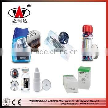 Recognizable 2d text number barcode printing inkjet printer
