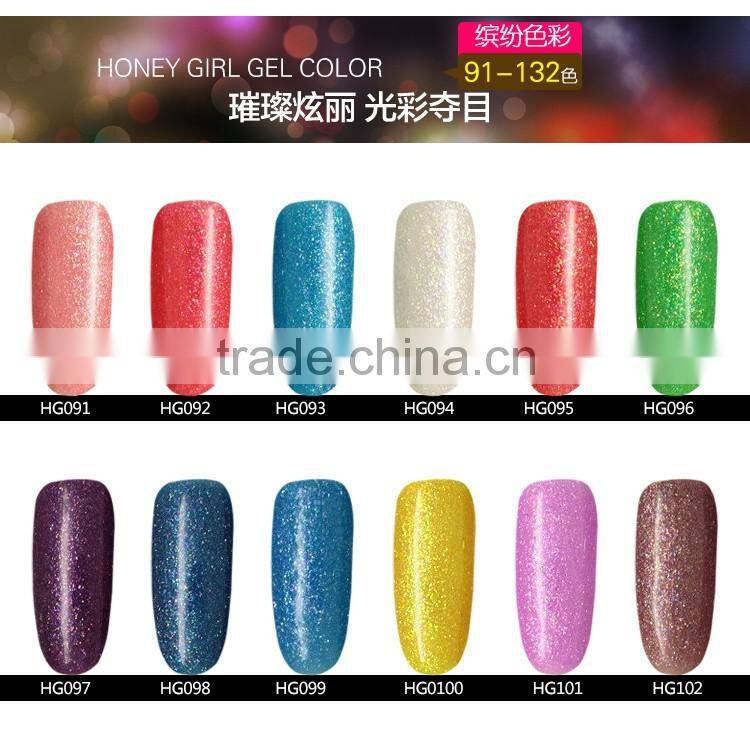 Popular 15ml UV Gel Nail Polish Soak Off UV Color Gel, Professional Nail UV Gel
