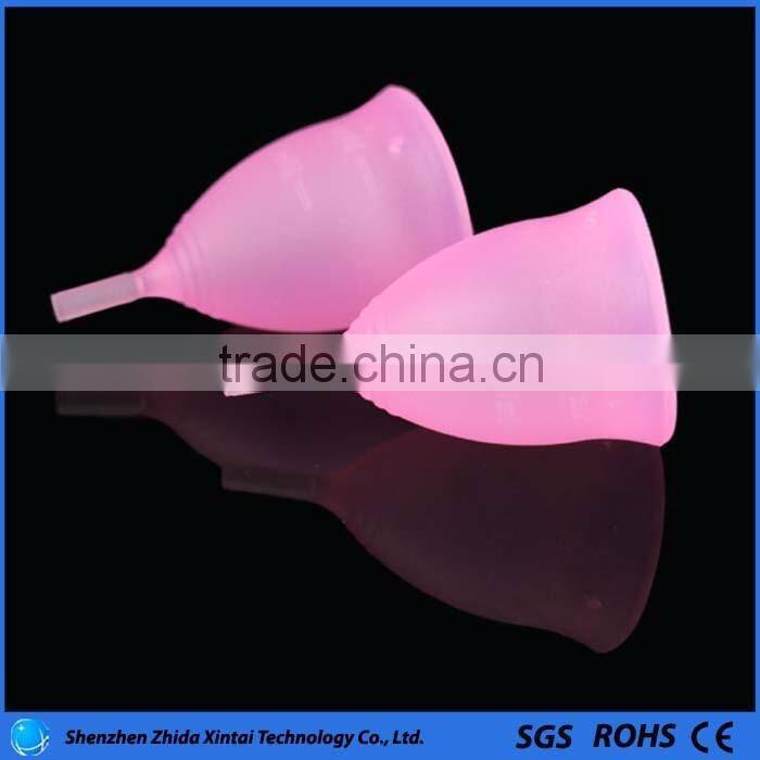 100% FDA silicone menstrual cups period cup for lady menstruation
