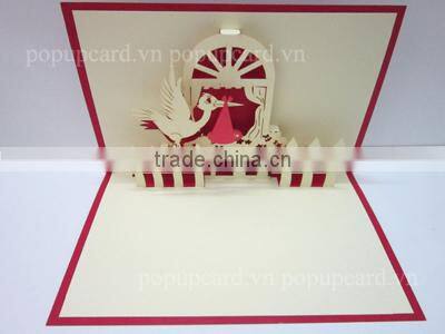 3d pop up card Christmas Scene Greeting