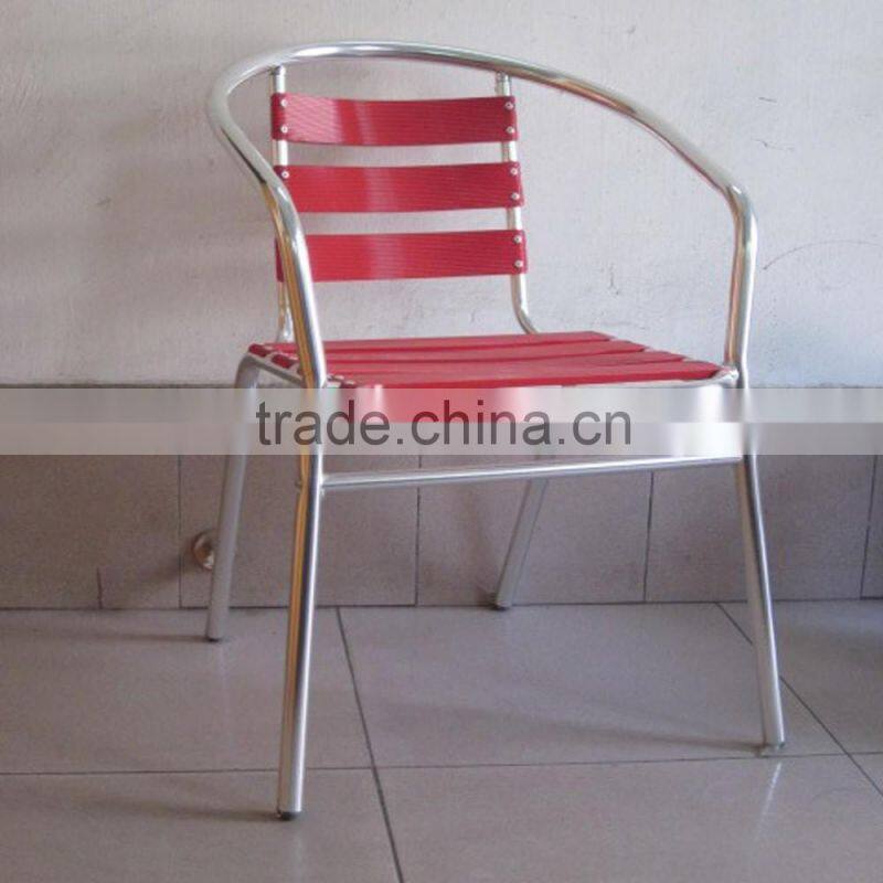 00 restaurant colorful aluminum outdoor stacking dining chair YC001A