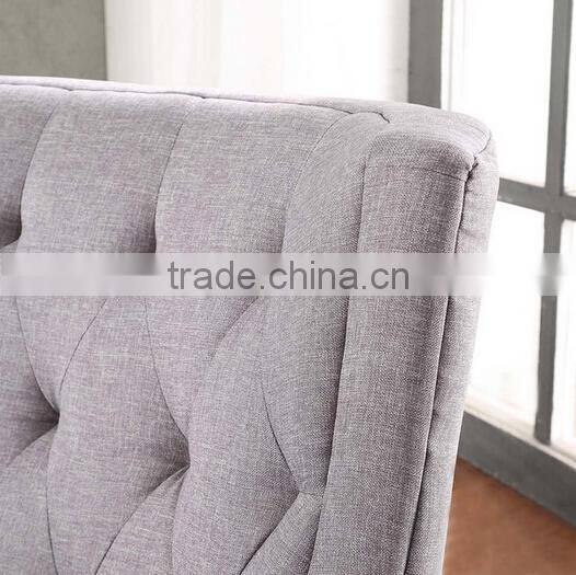 Tess Wingback Tufted Linen Upholstered Chair HS-SC2167