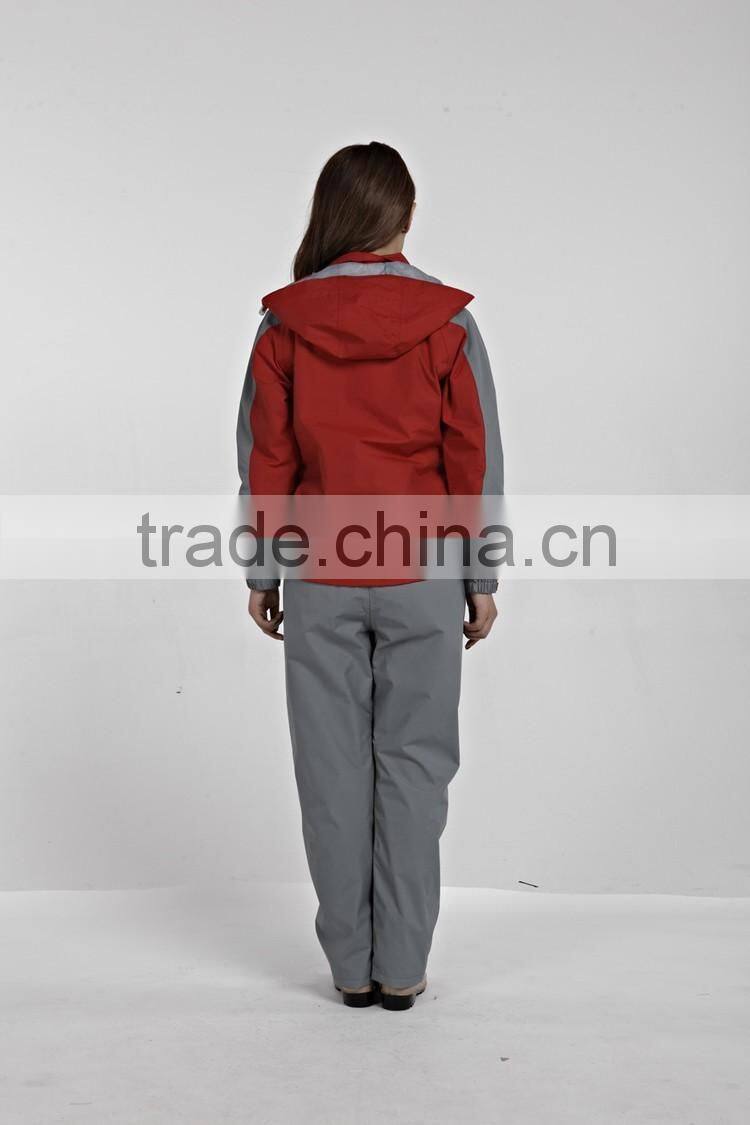 High quality softshell woman fleece tech jacket red color