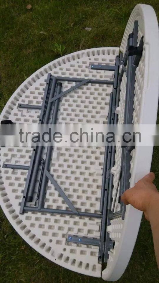 L-002 Modern outdoor furniture plastic round folding table