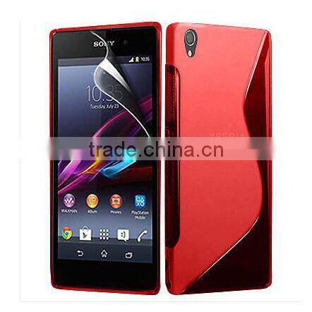 S Line Matte Soft TPU Case For LG Sony Xperia Z1/Z1 mini+Screen film