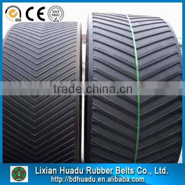 Herringbone rubber conveyor belts