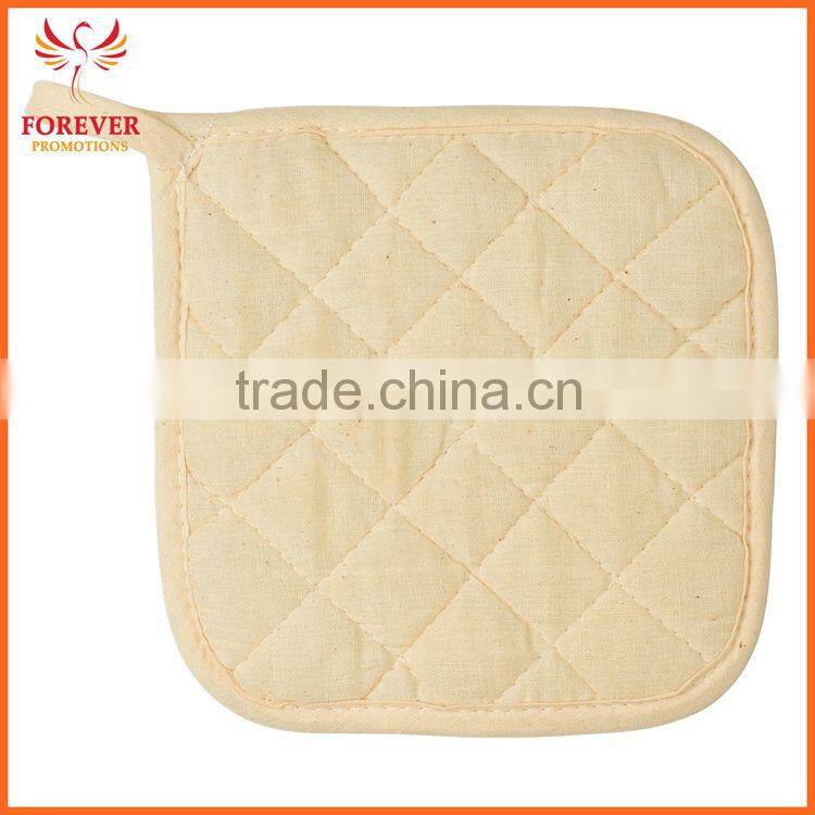 New Design Hot Selling Custom Logo Print Quilted Canvas Pot Holder