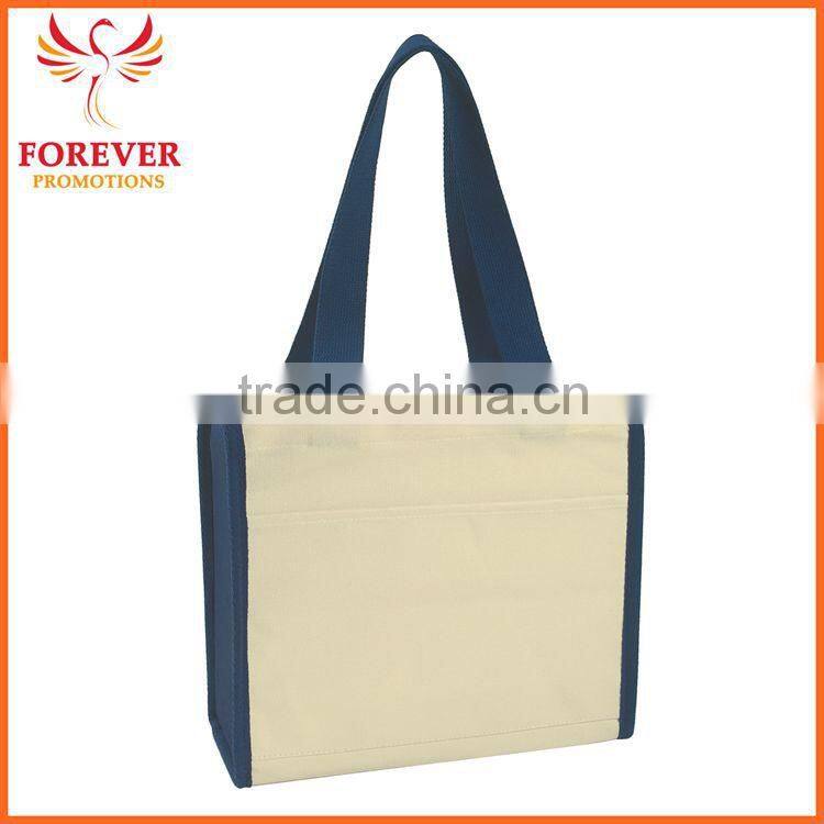 Custom Promotional Gifts 14 OZ. Heavy Cotton Natural Canvas Tote Bag