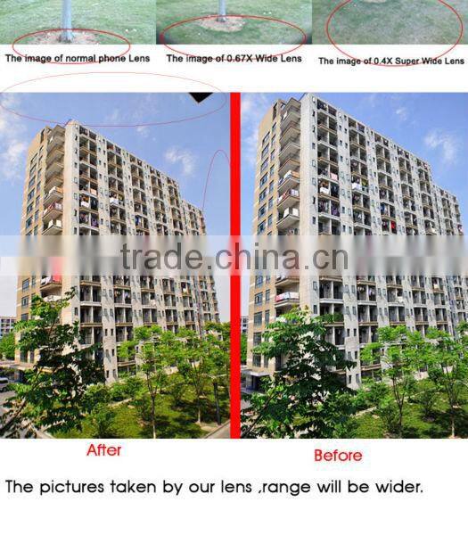 magnifying lens wide angle lens+macro lens+fisheye lens for phone