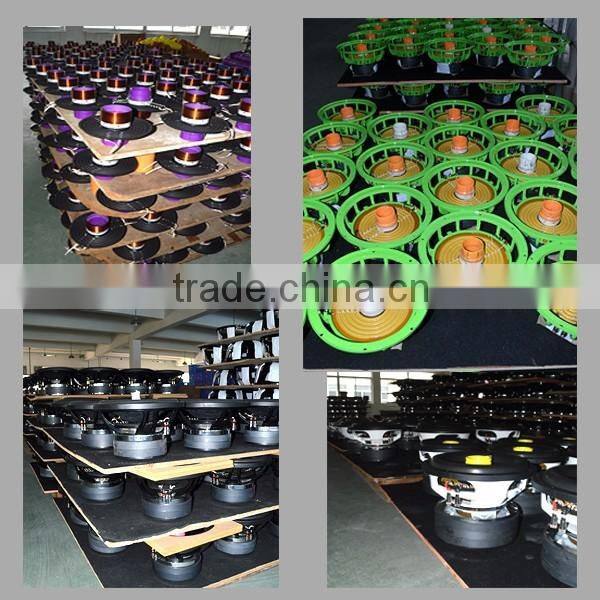 Made in China Subwoofer lines for cars with RMS 2500w spl car subwoofer 15 inch subwoofer