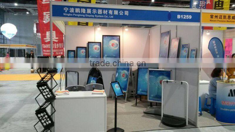 snap on frame wall mounted picture frame silver/black aluminum poster frame A1 size