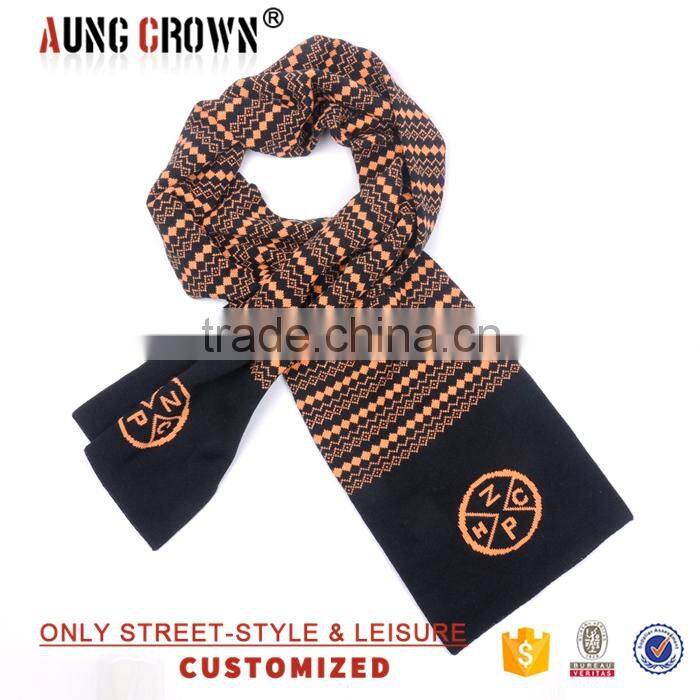 OEM Service custom printed fabric wholesale winter scarf
