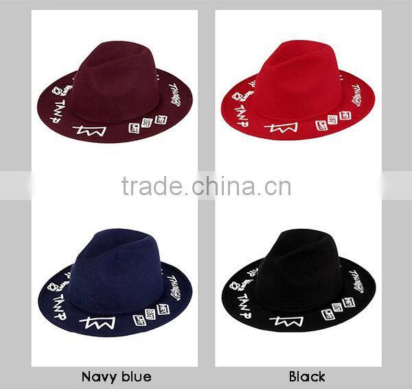 New Design Wide Brim German Felt Hat