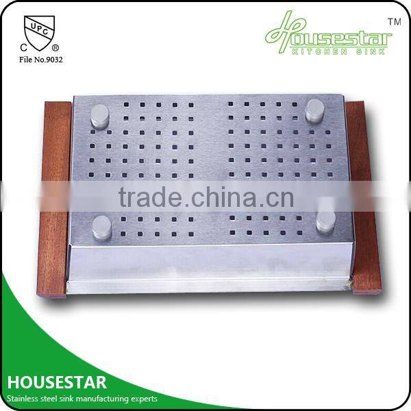 HOUSESTAR SINK FACTORY stainless steel 304 used colander Types Of Colanders Handmade Kitchen Sink Rectangular Colander