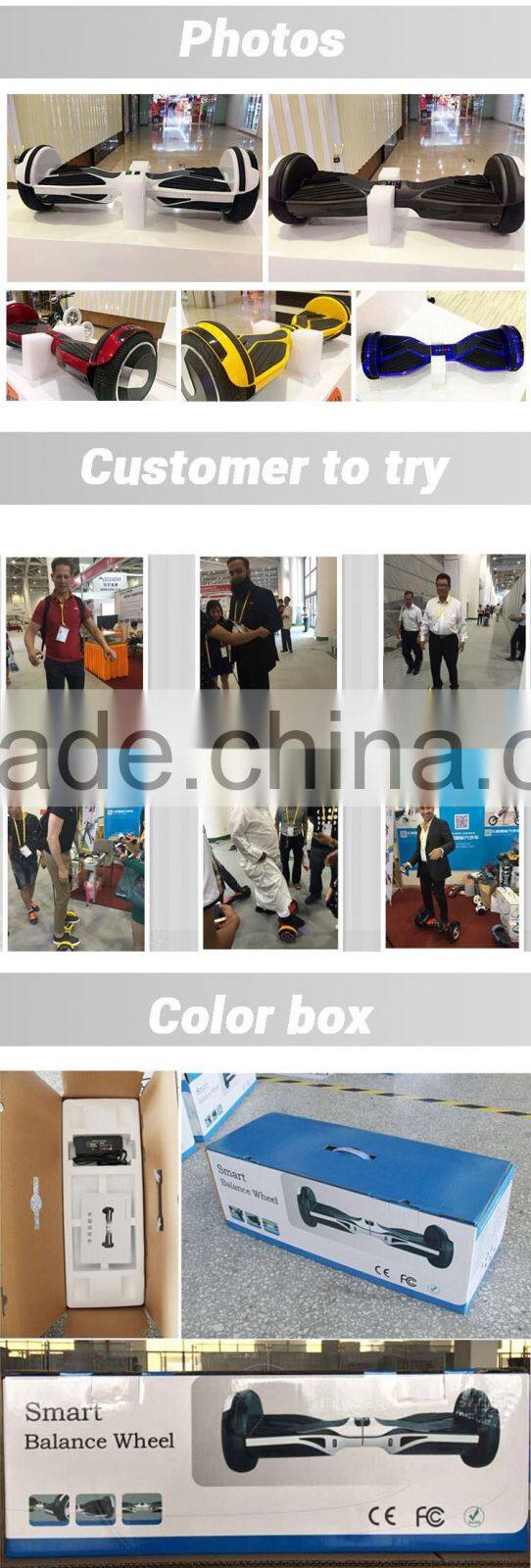 Brussless 2 wheel electric scooter electric self balance scooter with 8'' unicycle scooter