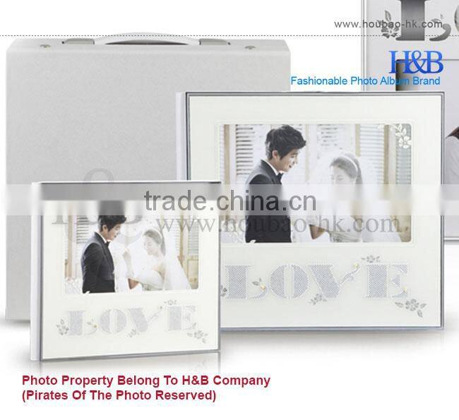 H&B White Romantic Slip In Wedding Photo Album 10x12 Photo Album