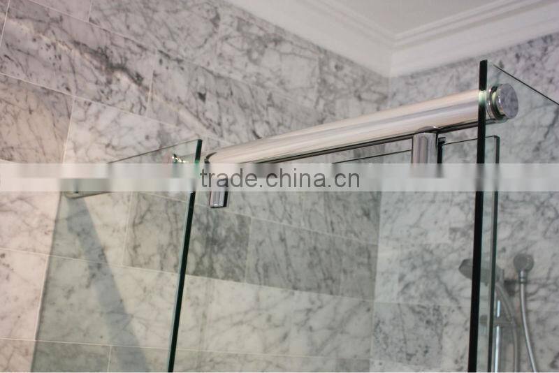 Frameless sliding shower screens