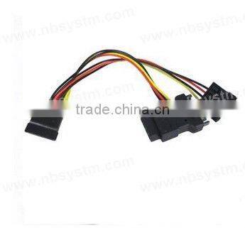 15pin SATA female to SATA male + female + IDE female SATA cable
