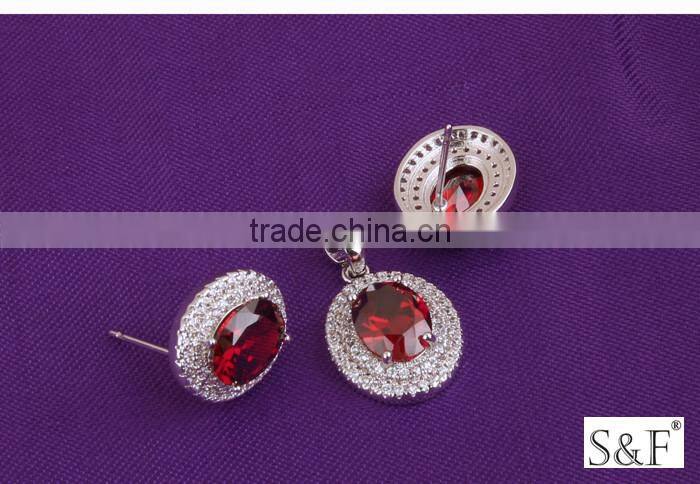 new products 2015 18k gold plating zircon set