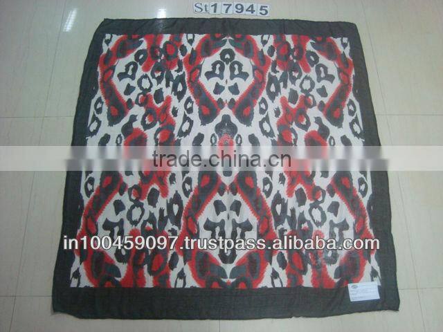 Viscose printed scarves