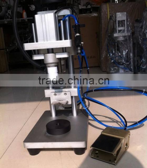 Semi-automatic perfume bottle crimper, pneumatic capping machine