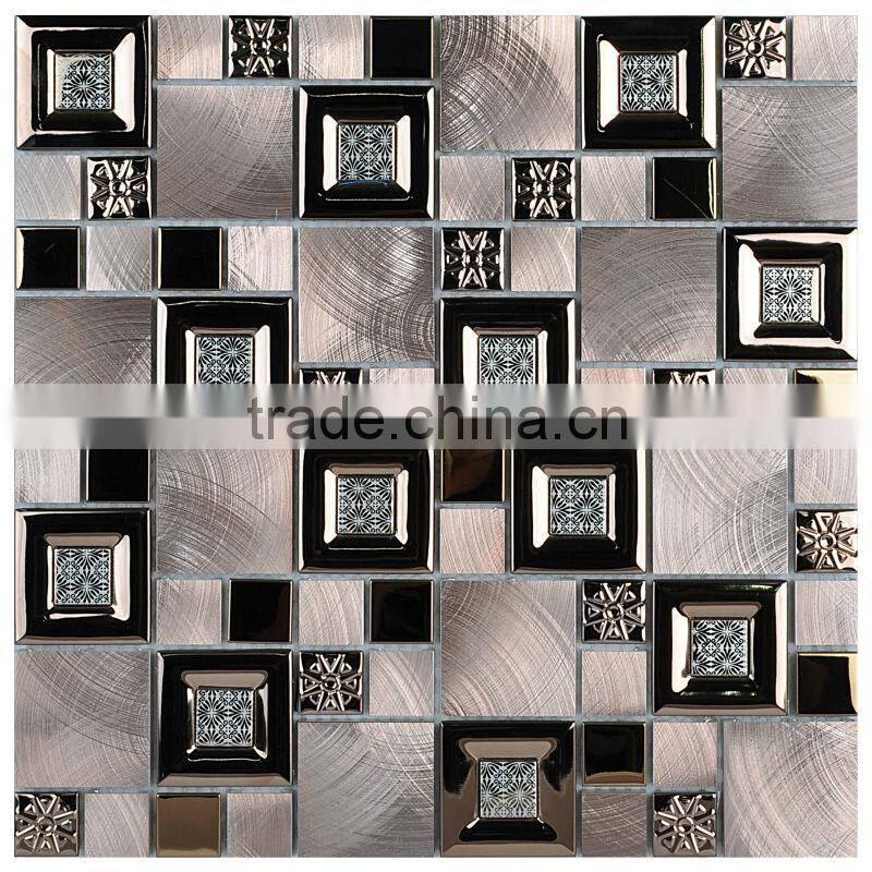 Bar Decor Mix Metal Mosaic Tiles