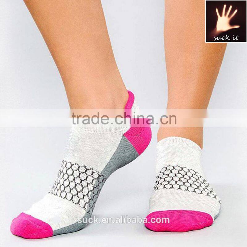 custom 100 cotton sports ankle boot socks for women