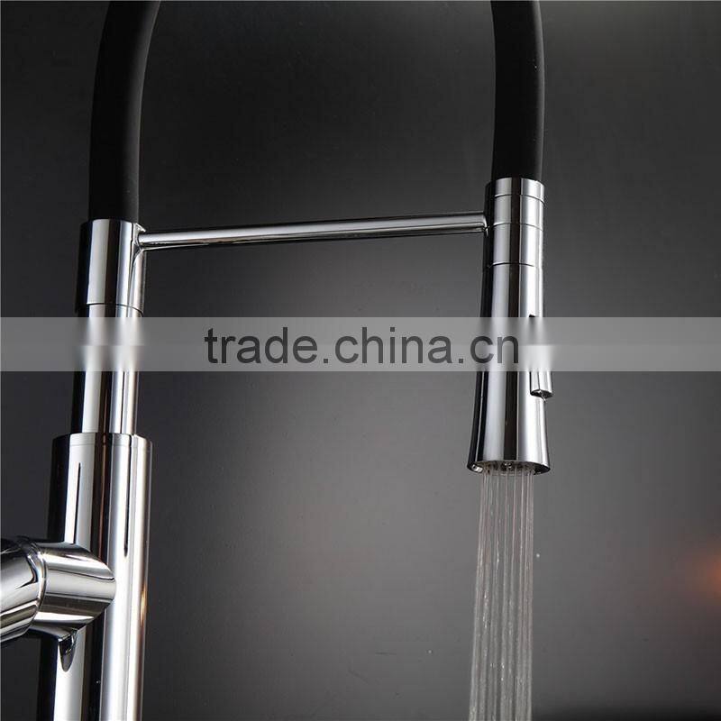 high quality single hole pull up brass faucet kitchen faucet mixer