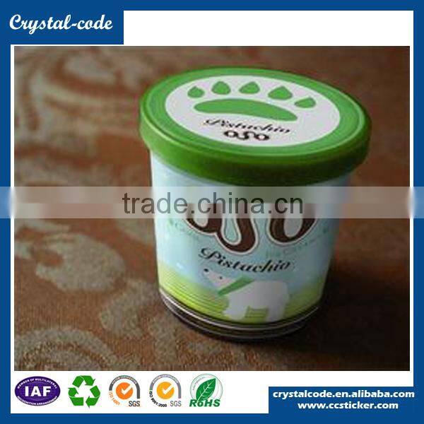 Self adhesive paper roll semi gloss sticker paper freezer bag label