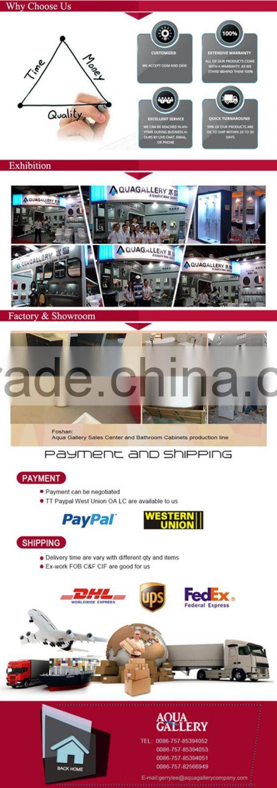 Freestanding White Color Acrylic Oval Bathtub