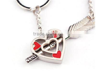 Heart style key chains /customized key chains/custom key chain/promotional gifts