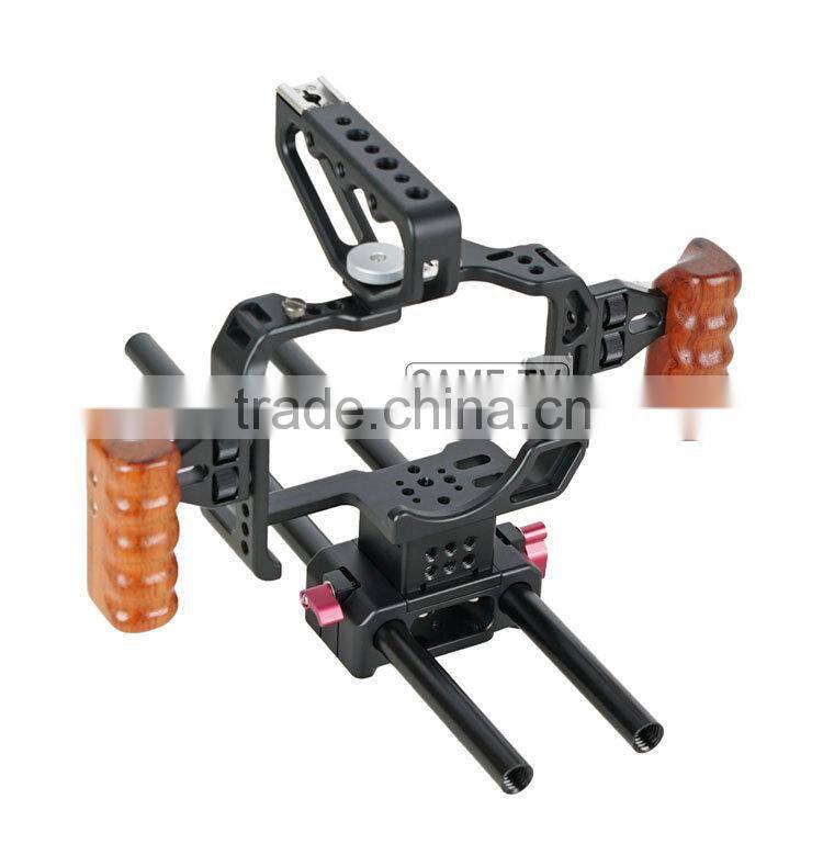 CAME-TV Protective Cage for GH4 Camera Rig with Handle HT-GH4 Armor