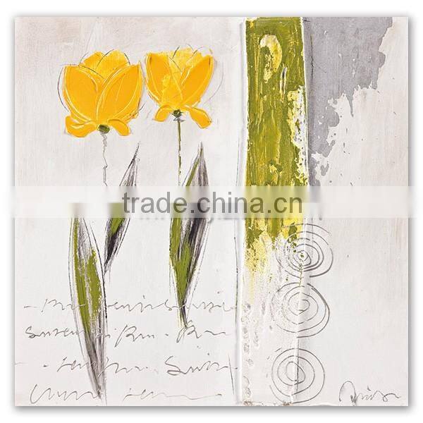 decorative wall paint of Handmade Modern Abstract Flower Oil Painting