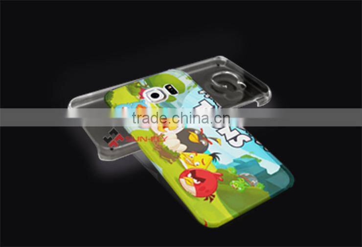 3D sublimation case for samsung galaxy s6 Phone case printable Design your own mobile phone cover