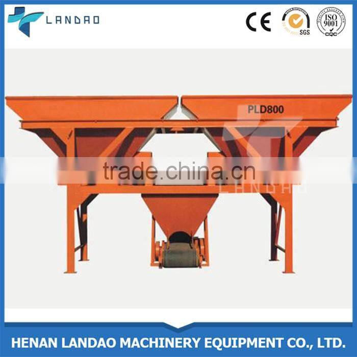2 Bins PLD800 electric concrete aggregate batch weigh machine