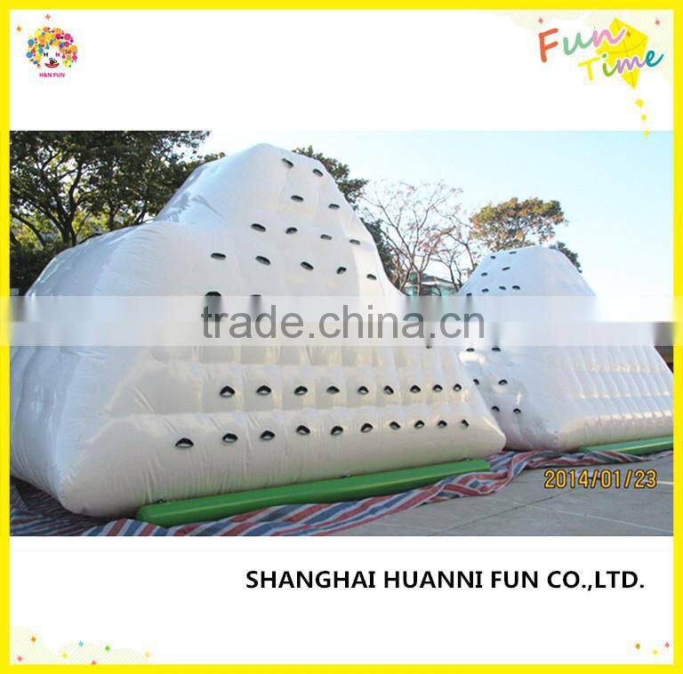 Giant inflatable water iceberg,inflatable climb iceberg at water park