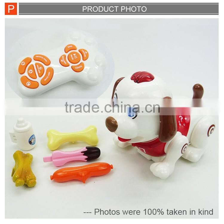 Radio control dog rc robot dog with music&light