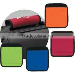 top quality customerized promotion logo neoprene luggage handle wrap
