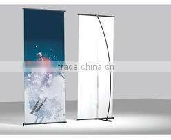 L display banner stand - normal single pole