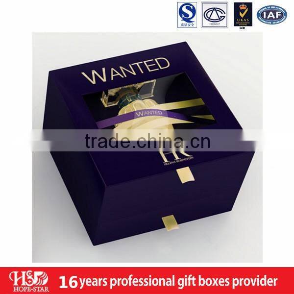 Fast delivery fancy perfume box packag, beautiful cosmetic paper box for packaging