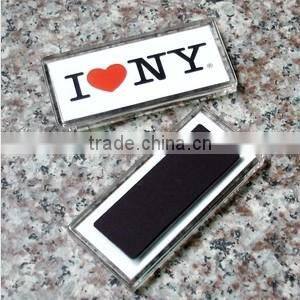 Die cut acrylic refrigerator